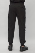 Купить Брюки джоггеры спортивные с карманами мужские черного цвета 3073Ch, фото 9