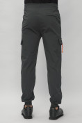 Купить Брюки джоггеры спортивные с карманами мужские темно-серого цвета 3075TC, фото 10