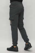 Купить Брюки джоггеры спортивные с карманами мужские темно-серого цвета 3075TC, фото 12