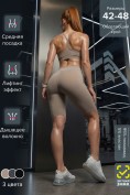 Купить Велосипедки бифлекс женские бежевого цвета 309_1B, фото 4