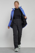 Купить Горнолыжная куртка женская зимняя фиолетового цвета 3105F, фото 10