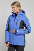 Купить Горнолыжная куртка женская зимняя фиолетового цвета 3105F, фото 5