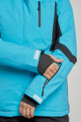 Купить Горнолыжная куртка женская зимняя голубого цвета 3105Gl, фото 4