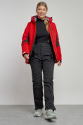 Купить Горнолыжная куртка женская зимняя красного цвета 3105Kr, фото 12
