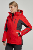 Купить Горнолыжная куртка женская зимняя красного цвета 3105Kr, фото 3
