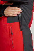 Купить Горнолыжная куртка женская зимняя красного цвета 3105Kr, фото 5