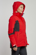 Купить Горнолыжная куртка женская зимняя красного цвета 3105Kr, фото 6