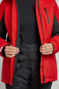 Купить Горнолыжная куртка женская зимняя красного цвета 3105Kr, фото 8