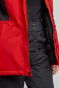 Купить Горнолыжная куртка женская зимняя красного цвета 3105Kr, фото 9
