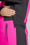 Купить Горнолыжная куртка женская зимняя розового цвета 3105R, фото 7