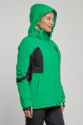 Купить Горнолыжная куртка женская зимняя зеленого цвета 3105Z, фото 5