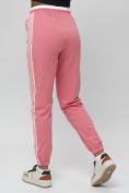 Купить Джоггеры спортивные трикотажные женские розового цвета 311R, фото 10