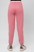 Купить Джоггеры спортивные трикотажные женские розового цвета 311R, фото 11