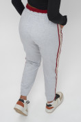 Купить Джоггеры спортивные трикотажные женские серого цвета 311Sr, фото 17
