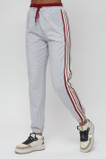 Купить Джоггеры спортивные трикотажные женские серого цвета 311Sr, фото 8