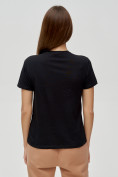 Купить Женские футболки с принтом черного цвета 3130Ch, фото 5