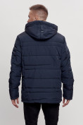 Купить Куртка классическая с мехом мужская темно-синего цвета 3166TS, фото 9