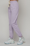 Купить Джоггеры спортивные женские большого размера фиолетового цвета 316F, фото 11