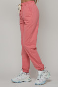 Купить Джоггеры спортивные женские большого размера розового цвета 316R, фото 14