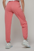 Купить Джоггеры спортивные женские большого размера розового цвета 316R, фото 17