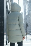 Купить Куртка зимняя женская с капюшоном модная салатового цвета 3193Sl, фото 2