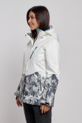 Купить Горнолыжная куртка женская зимняя белого цвета 31Bl, фото 2