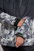 Купить Горнолыжная куртка женская зимняя черного цвета 31Ch, фото 5