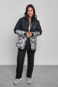 Купить Горнолыжная куртка женская зимняя черного цвета 31Ch, фото 8