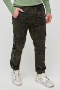 Купить Трикотажные брюки мужские хаки цвета 3201Kh, фото 5