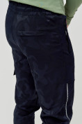 Купить Трикотажные брюки мужские темно-синего цвета 3201TS, фото 11