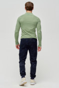 Купить Трикотажные брюки мужские темно-синего цвета 3201TS, фото 4