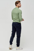 Купить Трикотажные брюки мужские темно-синего цвета 3201TS, фото 5
