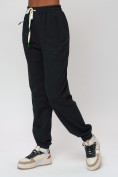 Купить Джоггеры спортивные трикотажные женские большого размера черного цвета 320Ch, фото 8