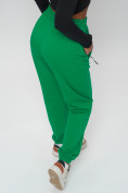 Купить Джоггеры спортивные трикотажные женские большого размера зеленого цвета 320Z, фото 15