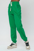 Купить Джоггеры спортивные трикотажные женские большого размера зеленого цвета 320Z, фото 7