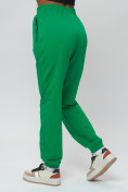 Купить Джоггеры спортивные трикотажные женские большого размера зеленого цвета 320Z, фото 8