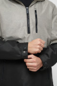Купить Куртка-анорак спортивная мужская бежевого цвета 3307B, фото 10