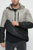 Купить Куртка-анорак спортивная мужская бежевого цвета 3307B, фото 14
