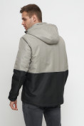 Купить Куртка-анорак спортивная мужская бежевого цвета 3307B, фото 16