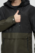 Купить Куртка-анорак спортивная мужская черного цвета 3307Ch, фото 10