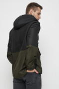 Купить Куртка-анорак спортивная мужская черного цвета 3307Ch, фото 11