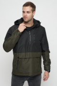 Купить Куртка-анорак спортивная мужская черного цвета 3307Ch, фото 7