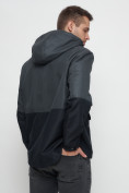Купить Куртка-анорак спортивная мужская темно-серого цвета 3307TC, фото 10