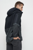 Купить Куртка-анорак спортивная мужская темно-синего цвета 3307TS, фото 9