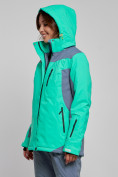 Купить Горнолыжная куртка женская зимняя зеленого цвета 3310Z, фото 5