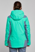 Купить Горнолыжная куртка женская зимняя зеленого цвета 3310Z, фото 7
