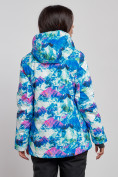 Купить Горнолыжная куртка женская зимняя синего цвета 3320S, фото 4