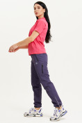 Купить Спортивные брюки Valianly женские темно-фиолетового цвета 33230TF, фото 11