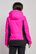 Купить Горнолыжная куртка женская зимняя розового цвета 3327R, фото 4