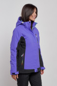 Купить Горнолыжная куртка женская зимняя темно-фиолетового цвета 3327TF, фото 2
